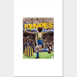 Mario Kempes Rosario Central Posters and Art